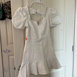 White Denim Dress